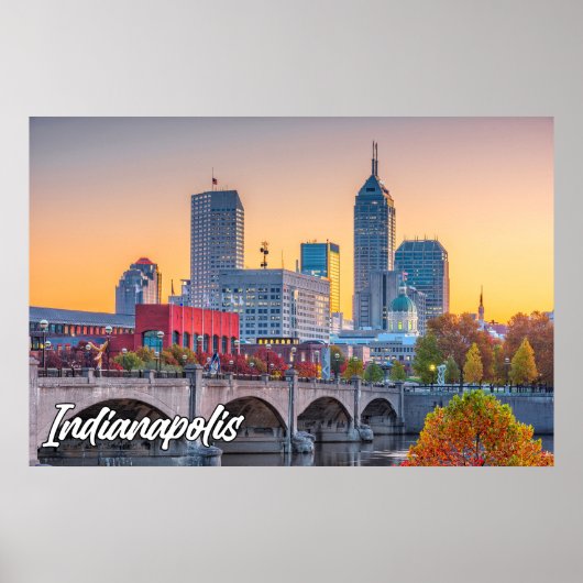 Indianapolis, Indiana, Vereinigte Staaten Poster (Vorne)