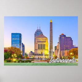 Indianapolis, Indiana, Vereinigte Staaten Poster