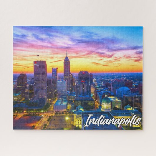 Indianapolis, Indiana, Vereinigte Staaten Puzzle (Horizontal)