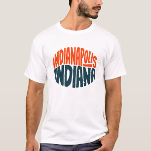 Indianapolis Indiana Vintage Handschrift T-Shirt