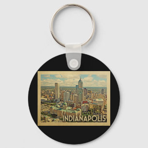 Indianapolis Indiana Vintage Travel Schlüsselanhänger