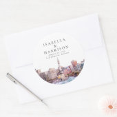 INDIANAPOLIS Indiana Zielort Skyline Runder Aufkleber (Umschlag)