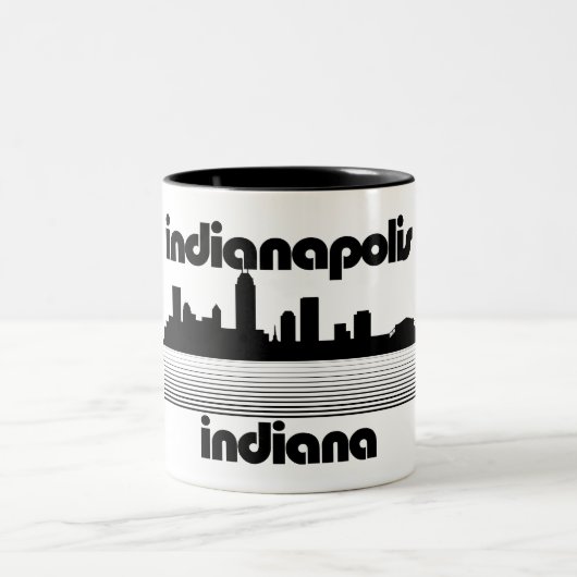 Indianapolis Indiana Zweifarbige Tasse (Mittel)