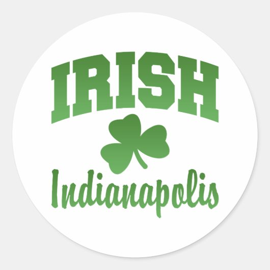Indianapolis Irish Sticker (Vorderseite)