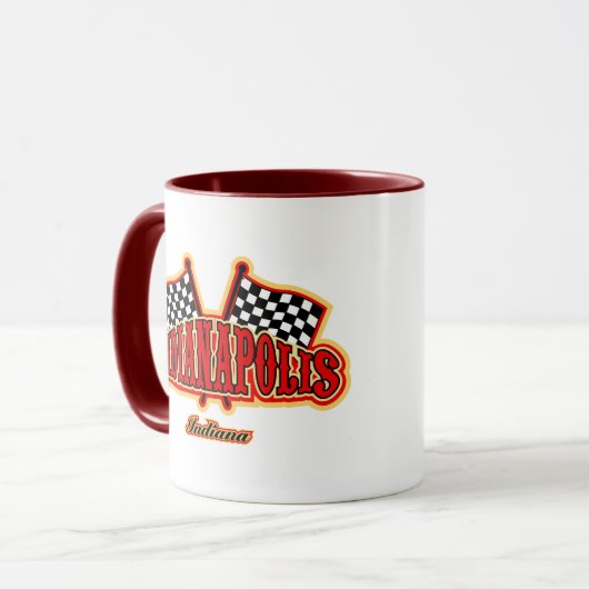 Indianapolis kennzeichnete tasse (Vorderseite Links)