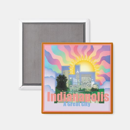 INDIANAPOLIS Magnet (Vorderseite/Rückseite)