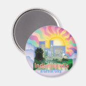 INDIANAPOLIS Magnet (Vorderseite/Rückseite)