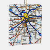 Indianapolis Map Keramikornament (Rechts)