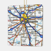 Indianapolis Map Keramikornament (Links)