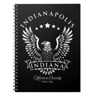 Indianapolis Marion Landkreis Indiana Vintag Eagle Notizblock
