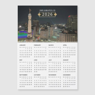 Indianapolis Monument 2026 Kalender Magnet