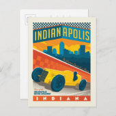 Indianapolis Motor Speedway Postkarte (Vorne/Hinten)