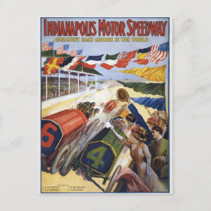 Indianapolis Motor Speedway Vintage Postkarte
