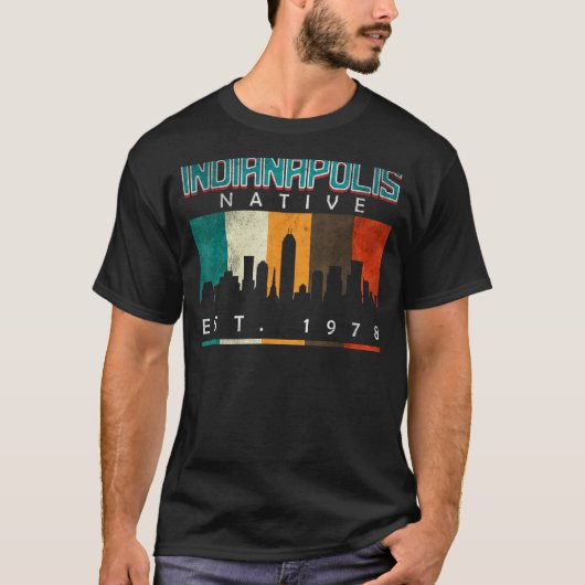 Indianapolis Native Est. 1978 T-Shirt (Vorderseite)