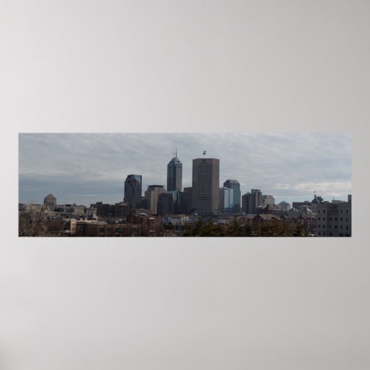 Indianapolis Panorama Poster (Vorne)