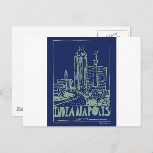 Indianapolis Postcard Postkarte (Vorne/Hinten)