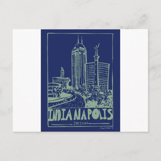 Indianapolis Postcard Postkarte (Vorderseite)
