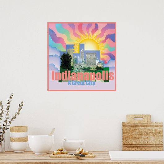 INDIANAPOLIS POSTER Print (Küche)