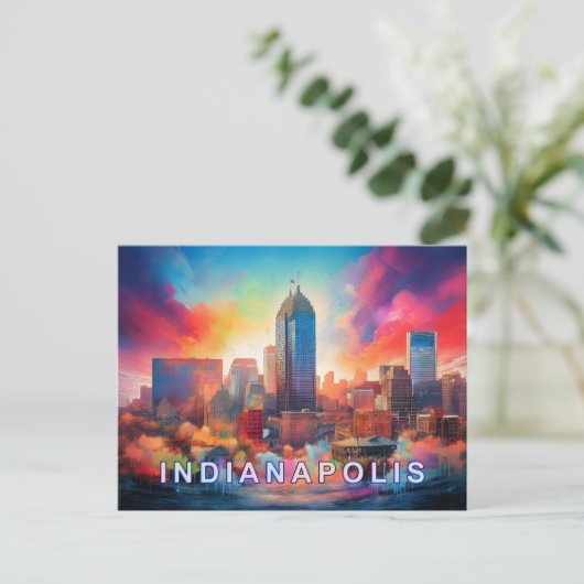 Indianapolis Postkarte (Stehend Vorderseite)