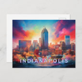 Indianapolis Postkarte (Vorne/Hinten)