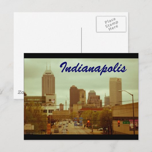 INDIANAPOLIS POSTKARTE (Vorne/Hinten)