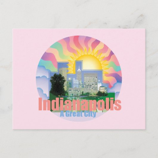 INDIANAPOLIS Postkarte (Vorderseite)