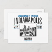 Indianapolis Postkarte (Vorne/Hinten)