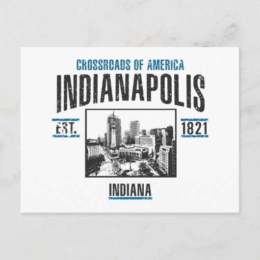Indianapolis Postkarte (Vorderseite)