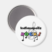 Indianapolis Rocks Magnet (Vorderseite/Rückseite)