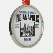 Indianapolis Silbernes Ornament (Rechts)
