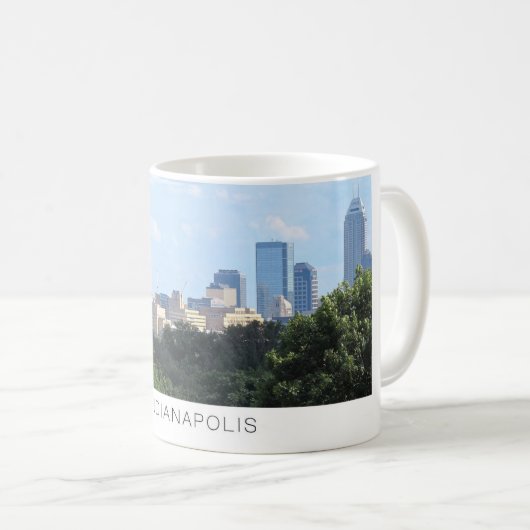 Indianapolis Skyline Kaffeetasse (VorderseiteRechts)