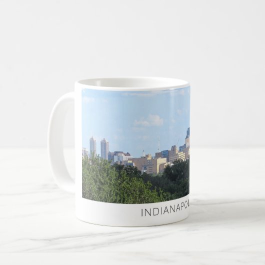 Indianapolis Skyline Kaffeetasse (Vorderseite Links)