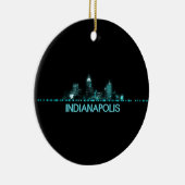 Indianapolis Skyline Keramik Ornament (Rechts)
