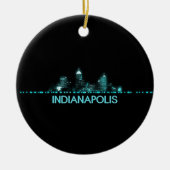 Indianapolis Skyline Keramik Ornament (Vorne)