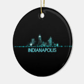 Indianapolis Skyline Keramik Ornament (Links)