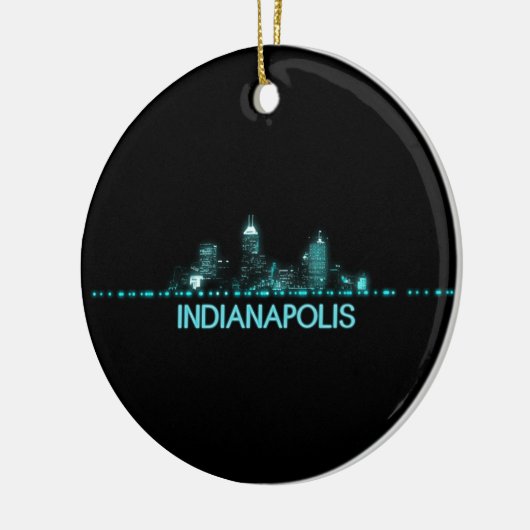 Indianapolis Skyline Keramik Ornament (Links)