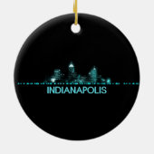 Indianapolis Skyline Keramik Ornament (Hinten)