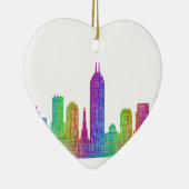 Indianapolis-Skyline Keramik Ornament (Rechts)