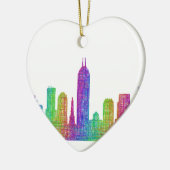 Indianapolis-Skyline Keramik Ornament (Links)