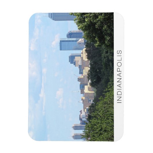 Indianapolis Skyline Magnet (Vertikal)