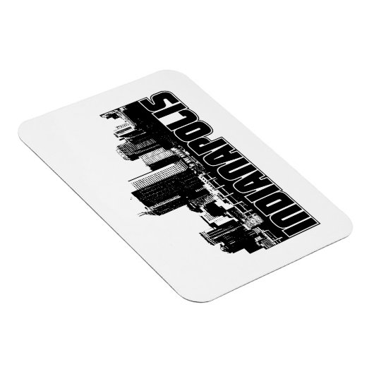 Indianapolis Skyline Magnet (Rechte Seite)