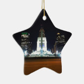 Indianapolis-Skyline nachts Keramikornament (Rechts)