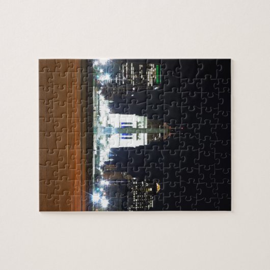 Indianapolis-Skyline nachts Puzzle (Horizontal)