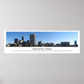 Indianapolis Skyline Poster