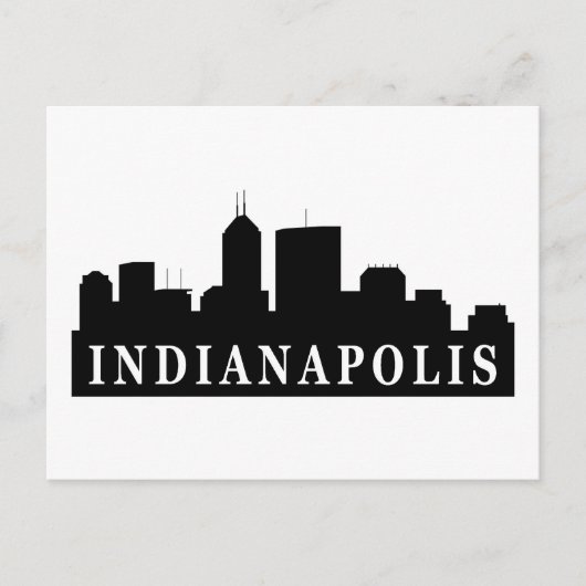 Indianapolis Skyline Postkarte (Vorderseite)