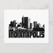 Indianapolis Skyline Postkarte (Vorderseite)