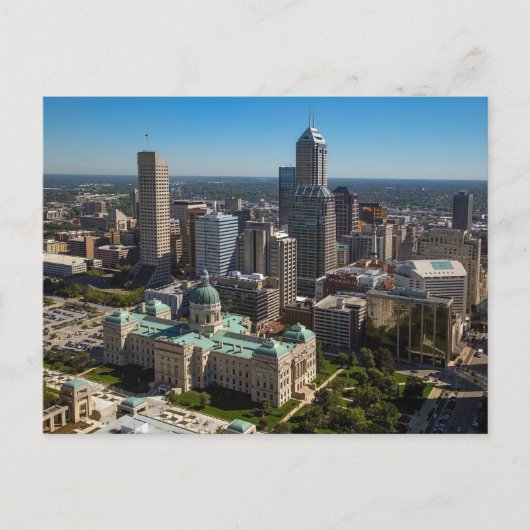 Indianapolis Skyline Postkarte (Vorderseite)
