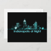 Indianapolis Skyline Postkarte (Vorne/Hinten)