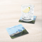 Indianapolis-Skyline Rechteckiger Pappuntersetzer (Vor Ort)