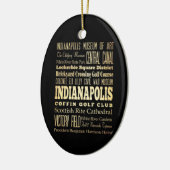 Indianapolis-Stadt der Keramikornament (Links)